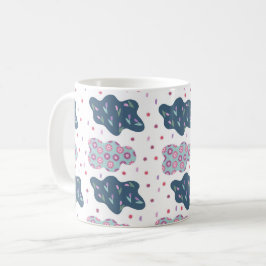 Blommoln mönster kaffemugg