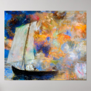 Blommoln, Redon Poster