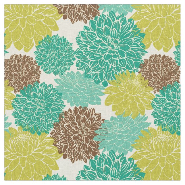 Blommönster 10 tyg (Närbild)