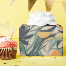 Blommönster 11 | Papper radbrytning Presentpapper