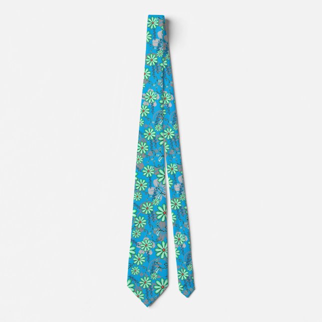 Blommönster 17.b Lblue BG Slips (Framsida)