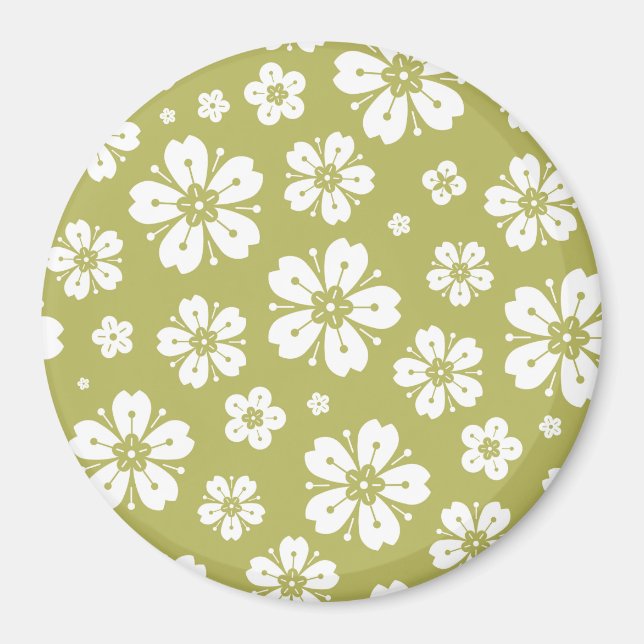 Blommönster 1 magnet (Framsidan)