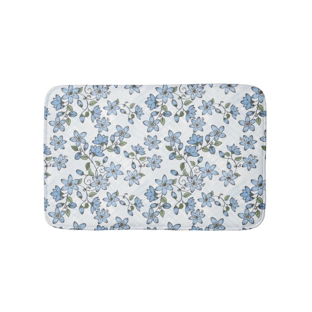 Blommönster 2 2 badrumsmatta (Framsidan)