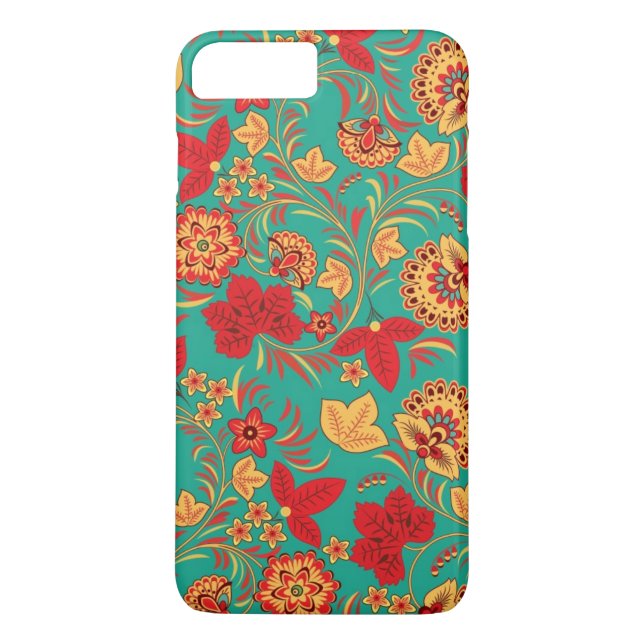 Blommönster 2 2 Case-Mate iPhone skal (Baksida)