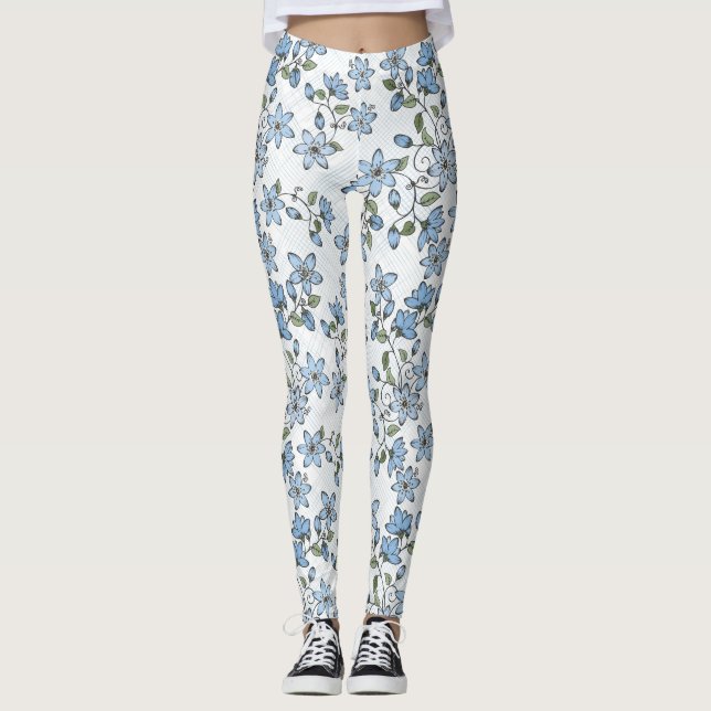 Blommönster 2 2 leggings (Framsida)
