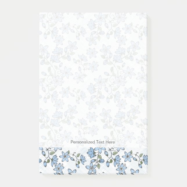 Blommönster 2 2 post-it block (Framsida)