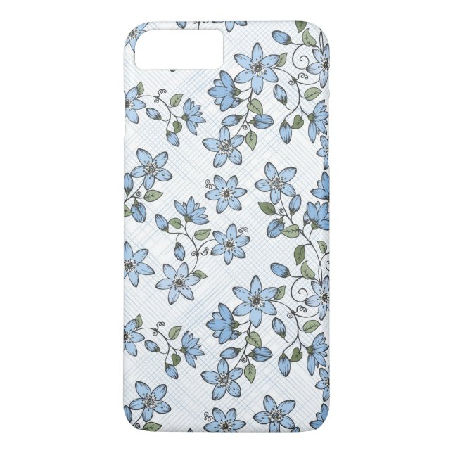 Blommönster 2 3 Case-Mate iPhone skal (Baksida)