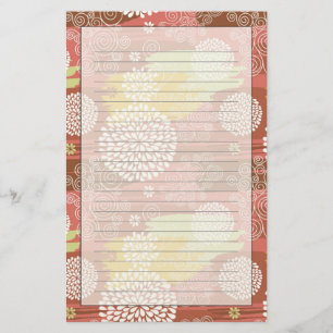 Blommönster 2 brevpapper