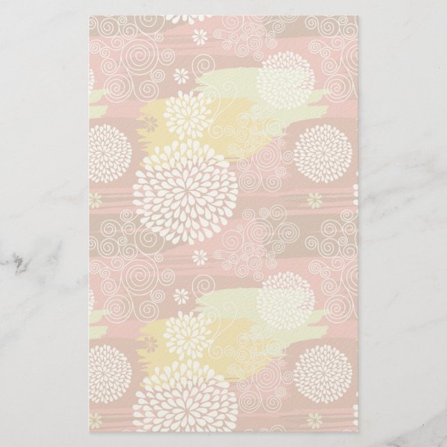 Blommönster 2 brevpapper (Framsida)