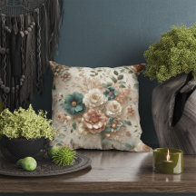 BLOMMÖNSTER 2 DEKORATIV KUDDE