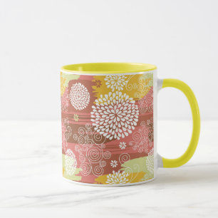 Blommönster 2 mugg