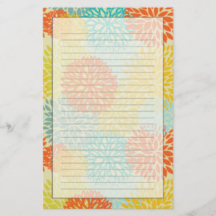 Blommönster 3 brevpapper