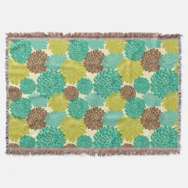 Blommönster 3 filt (Framsidan)