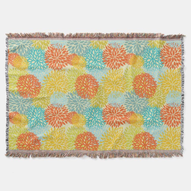 Blommönster 3 filt (Framsidan)