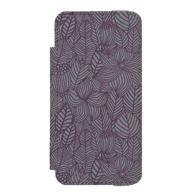 Blommönster 3 incipio iPhone wallet skal (Folio Framsidan)