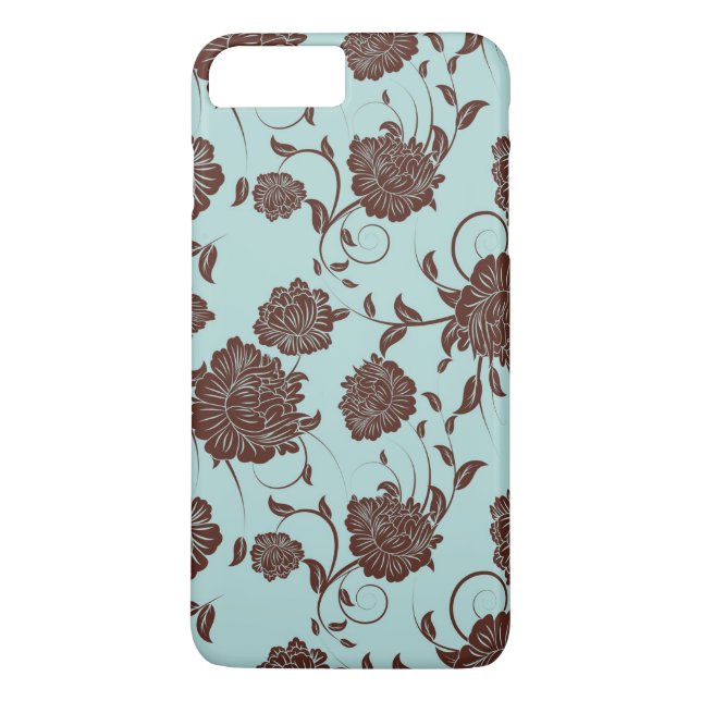 Blommönster 8 Case-Mate iPhone skal (Baksida)