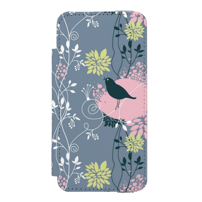 Blommönster 8 incipio iPhone wallet skal (Folio Framsidan)