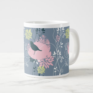 Blommönster 9 jumbo mugg
