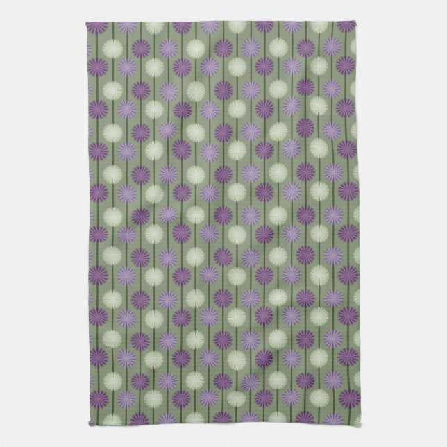 Blommönster Allium Kitchen Towel Kökshandduk (Vertikal)
