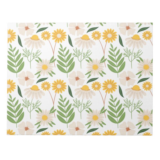 Blommönster Anteckningsblock (Framsida)
