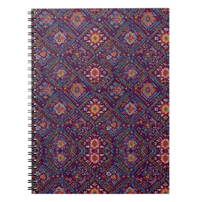 Blommönster  anteckningsbok (Framsidan)