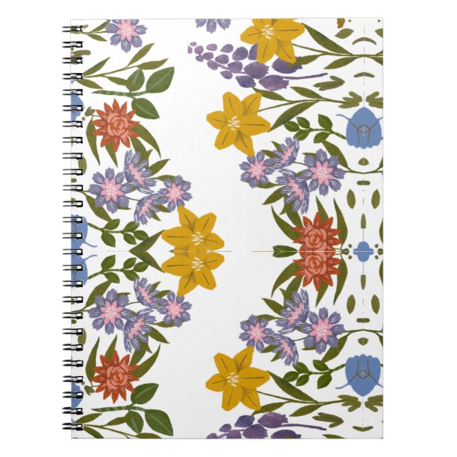 blommönster anteckningsbok (Framsidan)