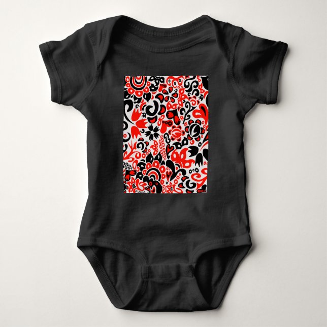 Blommönster av ukrainsk folkkonst  t shirt (Framsida)