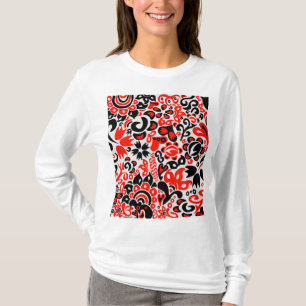 Blommönster av ukrainsk folkkonst t shirt