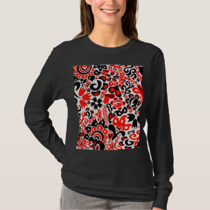 Blommönster av ukrainsk folkkonst t shirt