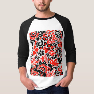 Blommönster av ukrainsk folkkonst t shirt