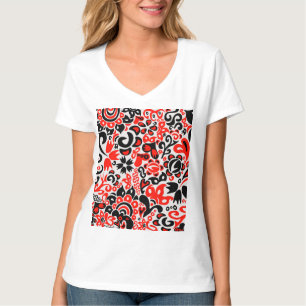 Blommönster av ukrainsk folkkonst t shirt