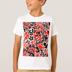 Blommönster av ukrainsk folkkonst t shirt
