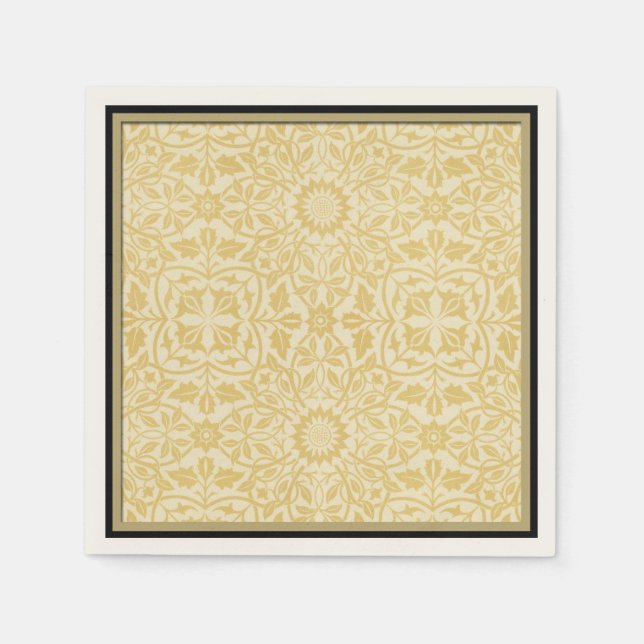 Blommönster av William Morris - Pappra blöjor Pappersservett (Framsidan)