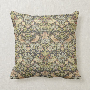 blommönster av William Morris Square Pillow Kudde