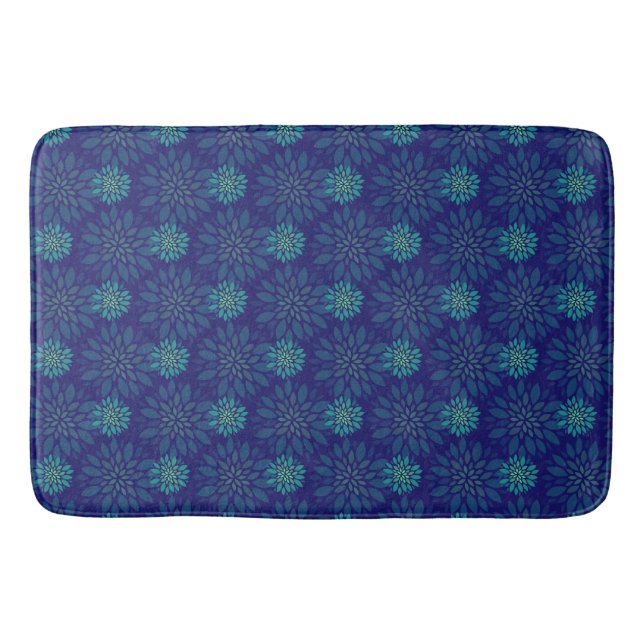 Blommönster Bath Mat Badrumsmatta (Framsidan)