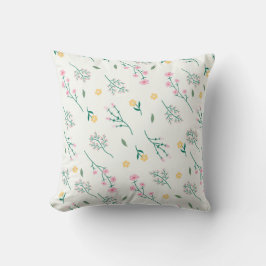 Blommönster blomma 16 tum x 16 tum kudde