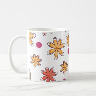 blommönster blommor blomsterdesign botanisk blomma kaffemugg