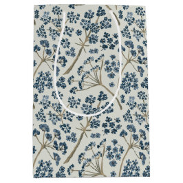 Blommönster Blue Watercolor Caraway Flower