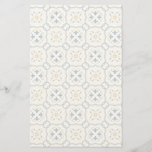 blommönster brevpapper