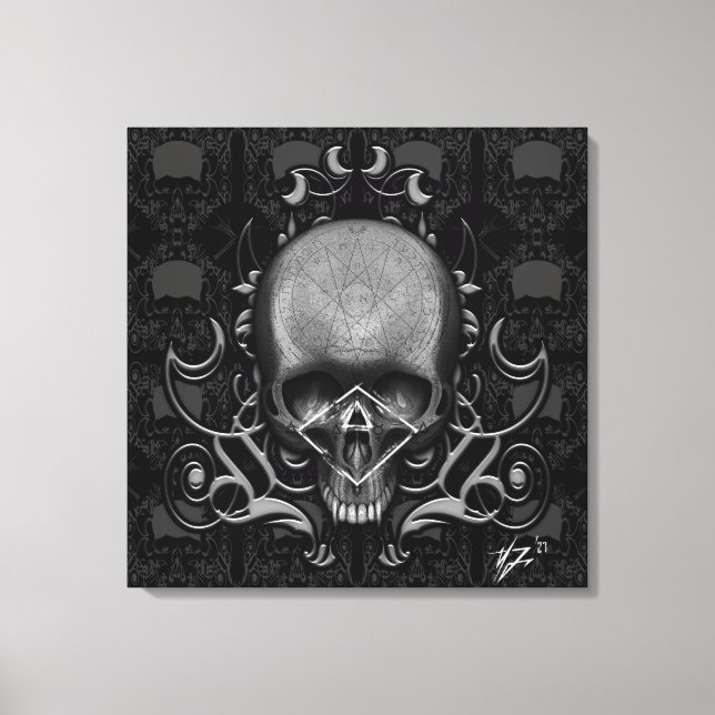 blommönster canvastryck (Framsida)