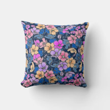 Blommönster Dekorativ kudde