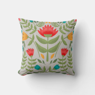 Blommönster Duvet Cover Kudde