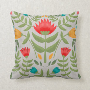 Blommönster Duvet Cover Kudde