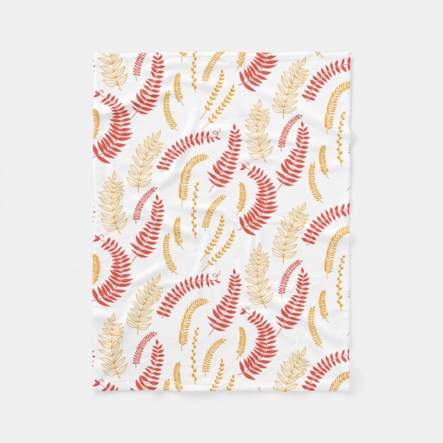 Blommönster Fleecefilt (Framsidan)