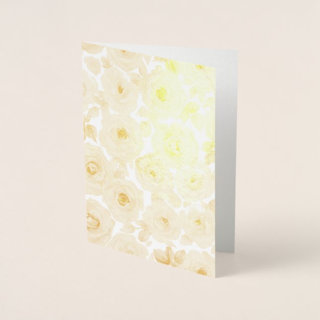 Blommönster Folierat Kort (Framsida)