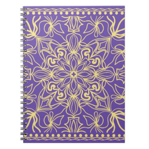 blommönster för abstrakt. geometri, mandaladesign anteckningsbok