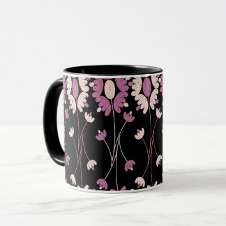 Blommönster för återkommande Rosa Mugg