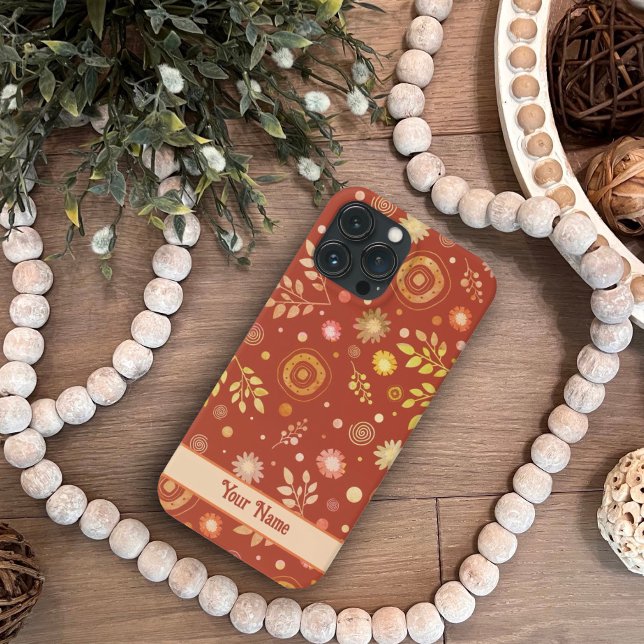 Blommönster för  av Orangen Cute Retro Boho (Skapare uppladdad)