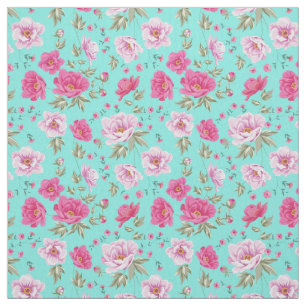 Blommönster för chic ljus kricka för vintage ro tyg