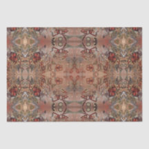 Blommönster för Collage för hantverkDecoupage art